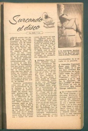 Surcando el disco