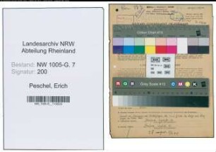 Entnazifizierung Erich Peschel , geb. 19.10.1913 (Angestellter)