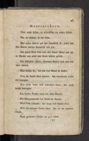 Sittenlehren.