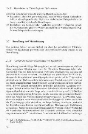 3.7 Bewaffnung und Viktimisierung