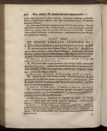 Caput XXXIV. De Semine Liberato Temporis III.