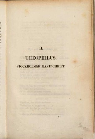 Theophilus : Niederdeutsches Schauspiel in zwei Fortsetzungen aus einer Stockholmer und einer Helmstädter Handschrift