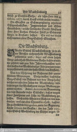 II. Die Wachsenburg