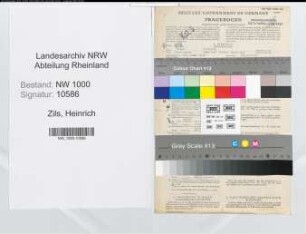 Entnazifizierung Heinrich Zils, geb. 13.06.1902 (Kaufmann)