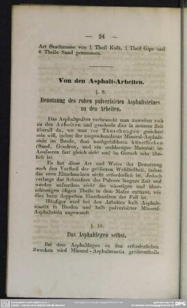 Von den Asphalt-Arbeiten