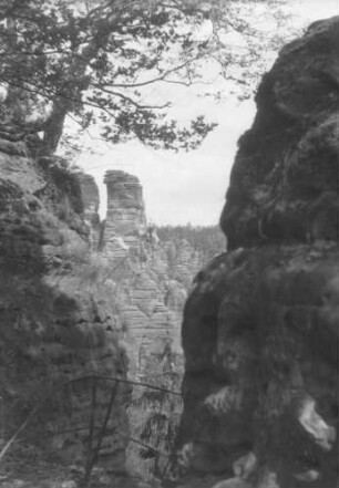 Rathen: Felsen mit der Bastei