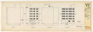 Wohnungsbau, Stadtsanierung Wedding Abschnitt II/VI, Demminerstraße, Ruppiner Straße, Berlin: Haus 4 Ansichten Blattnummer 145, 1.100