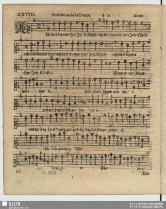 XXVIII. Ach bleib bei uns Herr Jesu Christ