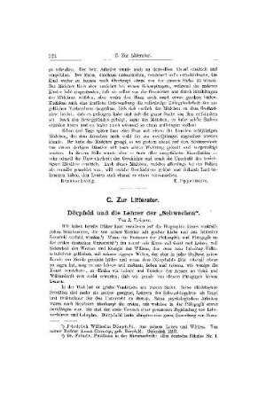 Zur Litteratur