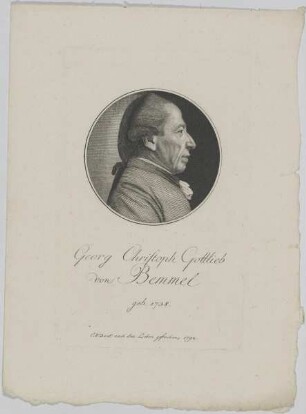 Bildnis des Georg Christoph Gottlieb von Bemmel