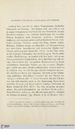 17: Moderne und antike Ortsnamen auf Rhodos
