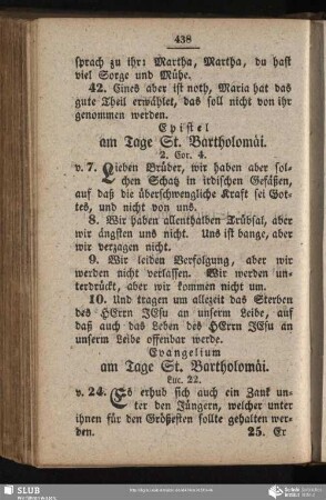[Am Tage St. Bartholomaei]