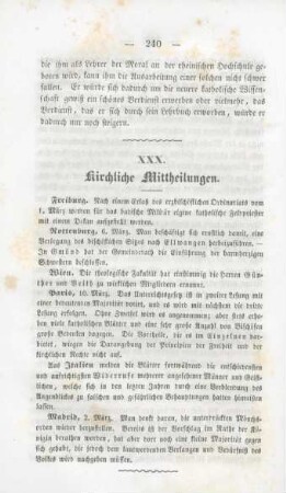240 Kirchliche Mittheilungen