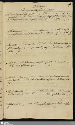 IV. Classe. Französische Geschichte.