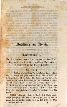 Anleitung zur Ascese : aus dem Italienischen, 4. Nebst einem Anhange von Predigtentwürfen