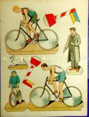 Ausschneidebogen "Radfahrer"