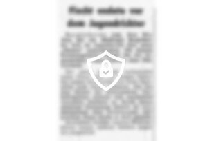 Flucht endete vor dem Jugendrichter