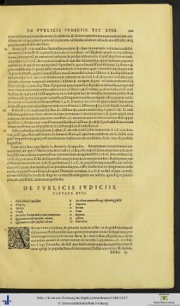 Titulus XVIII. De Publicis Iudiciis.