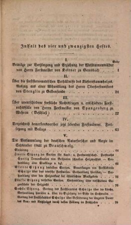 Neue Jahrbücher der Forstkunde. 24. 1842