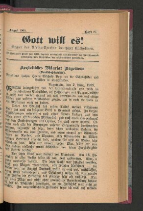 August 1909. Heft 8.