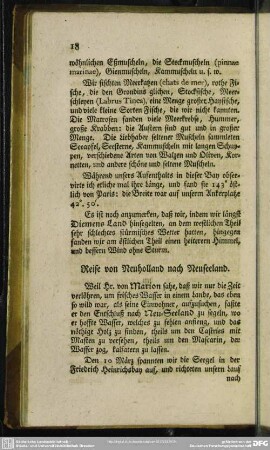 Reise von Neuholland nach Neuseeland
