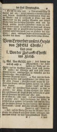 I. Von der Zukunfft Christi ins Fleisch. 13. - 20.