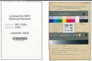 Entnazifizierung Maria Laackman , geb. 28.08.1892 (Lehrerin)