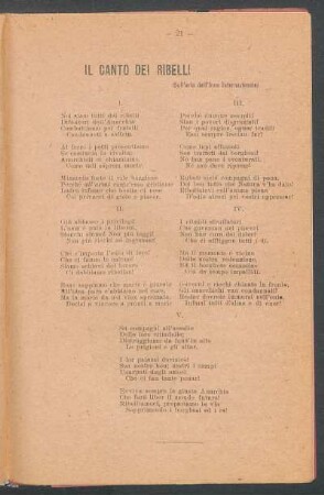 Il canto dei ribelli : (Sull'aria dell'inno internazionale)