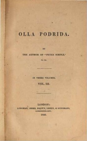 Olla podrida, 3. - 332 S.