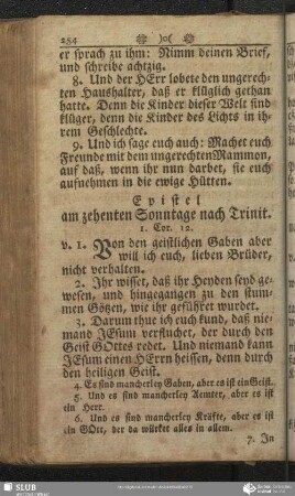 [Am zehenten Sonntage nach Trinitatis]
