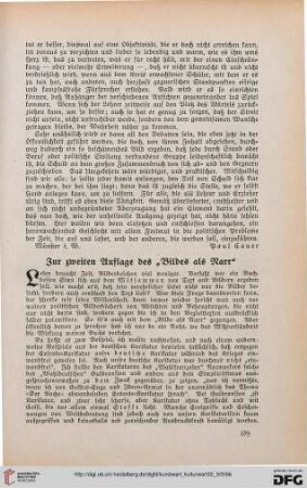 32: Zur zweiten Auflage des "Bildes als Narr"