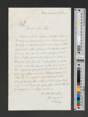 Brief an [Wilhelm] Popp