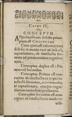 Caput IV. De Conceptu.