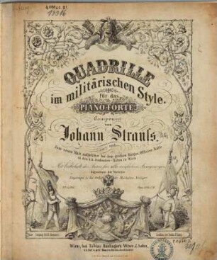 Quadrille im militärischen Style : für d. Piano-Forte ; 229. tes Werk