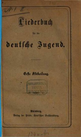 Liederbuch für die deutsche Jugend, 1