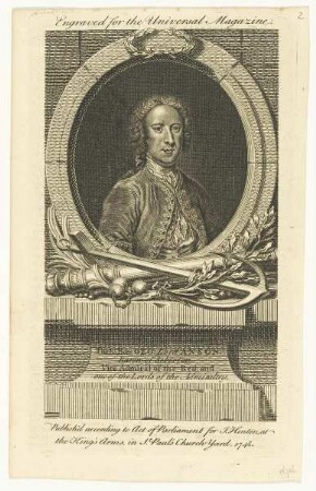 Bildnis des Geo. Lord of Anson, Baron of Seberton