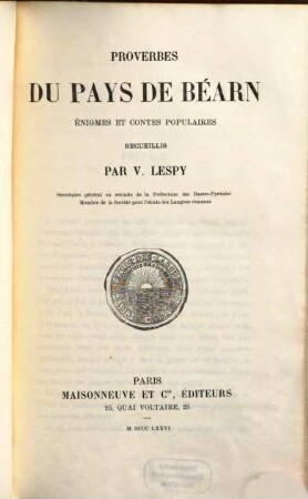 Publications spéciales de la Société pour l'étude des langues romanes, 2
