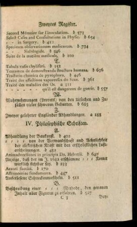 IV. Philosophische Schriften