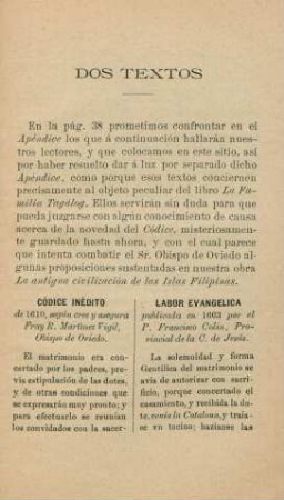 Dos textos