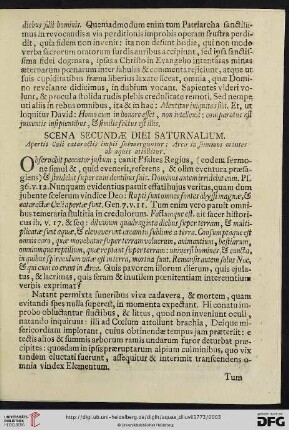 Scena Secundae Diei Saturnalium