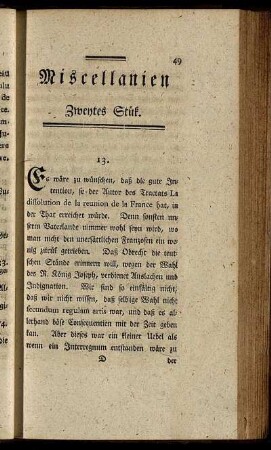 Zweytes Stük.