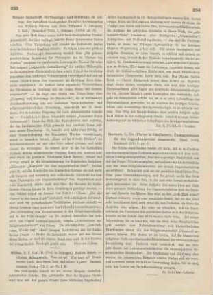 233 [Rezension] Bonner Zeitschrift für Theologie und Seelsorge ; 1,1.1924