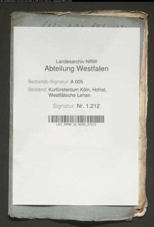 Belehnung des Johann Ketteler mit dem Ketteler-Burglehen zu Hovestadt und dem Zehnten zu Suttrop vor Warstein