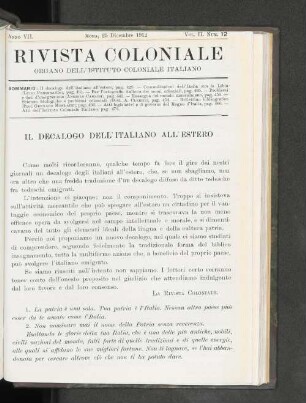 Il Decalogo Dell'Italiano All'Estero.