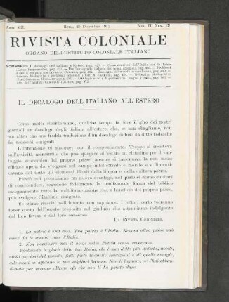 Il Decalogo Dell'Italiano All'Estero.