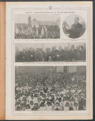 Lanús.- Inauguración de la plaza Belgrano