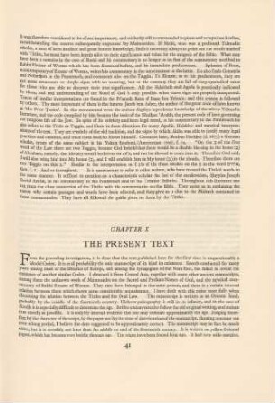 Chapter X : The present text
