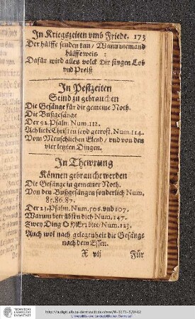 In Pestzeiten