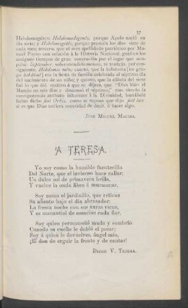 A Teresa.