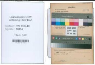 Entnazifizierung Fritz Tibus , geb. 06.04.1885 (Uhrmacher)